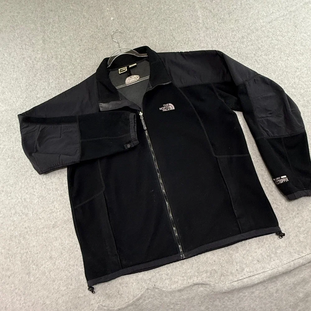 The North Face Gore Windstopper Fleece Jacket Mens XL Black Full Zip Gorpcore